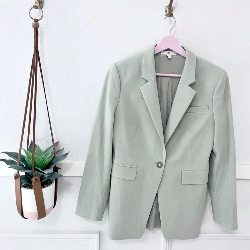 Banana Republic Light Tan Size 4 Slim Italian Wool Blazer
